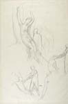 PUVIS DE CHAVANNES, Studies of Figures, black chalk